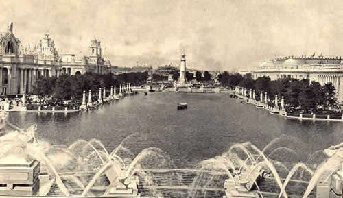 1904 Worlds Fair Virtual Tour vista of the Plaza of St. Louis and the 